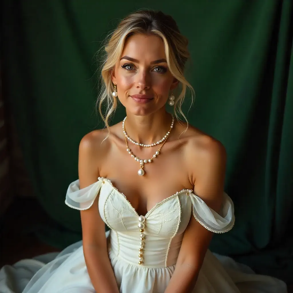 „Brautschmuck Collier Zirkonia elegant handgefertigt René Rose“